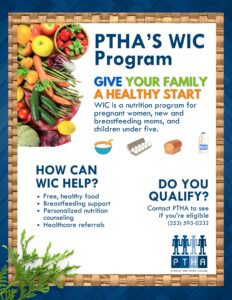 Flyer with information on PTHA's WIC Program